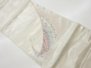 リサイクル　孔雀模様刺繍袋帯